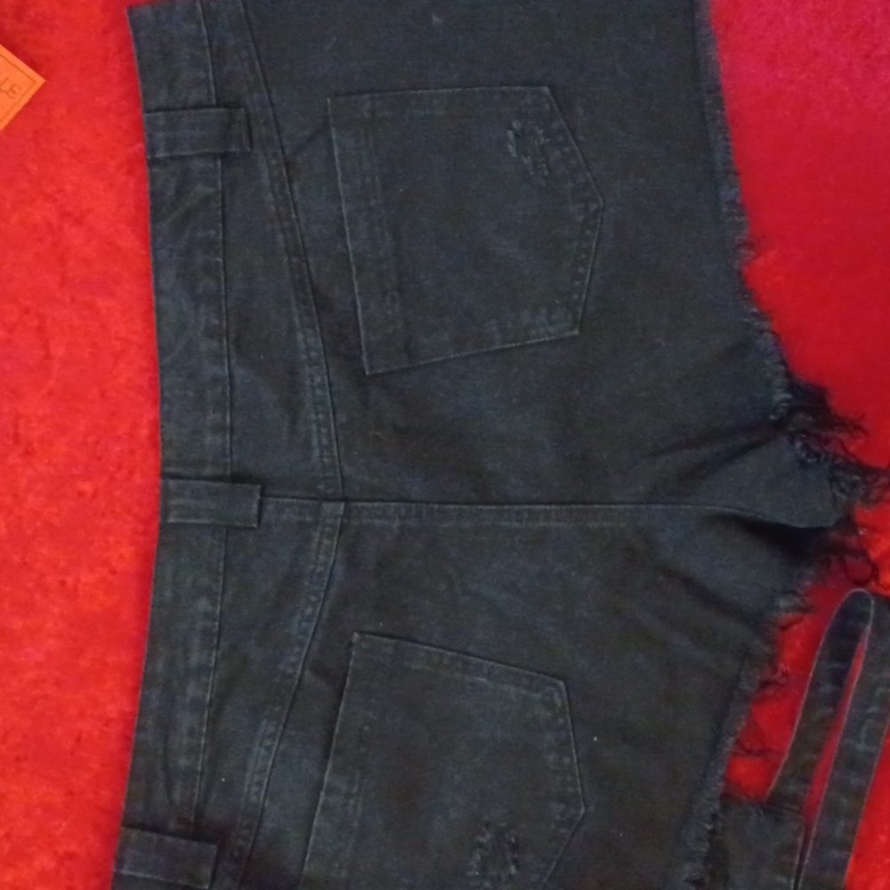 KILLSTAR FURY ROAD DISTRESSED GARTER SHORTS 4X Fits Like 1X - Picture 5 of 8